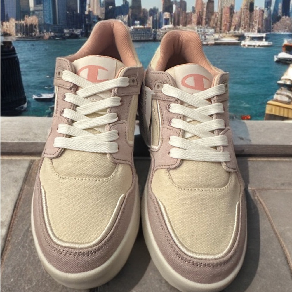 New Champion Women's Beige, Pink and Lilac Sneakers